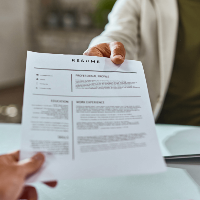 close-up-of-a-resume